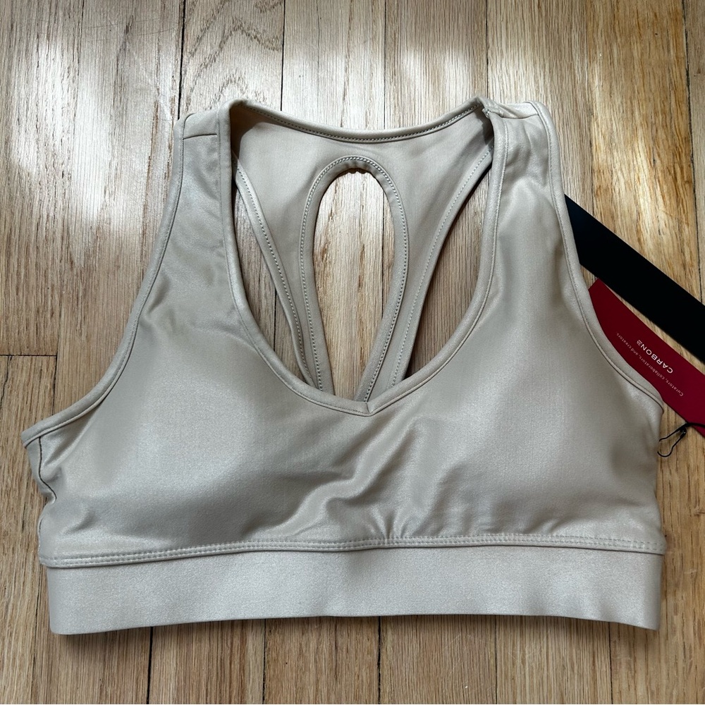 Carbon38 takara shine sports‎ bra size xs tan women’s